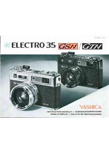 Yashica Electro 35 GTN manual. Camera Instructions.